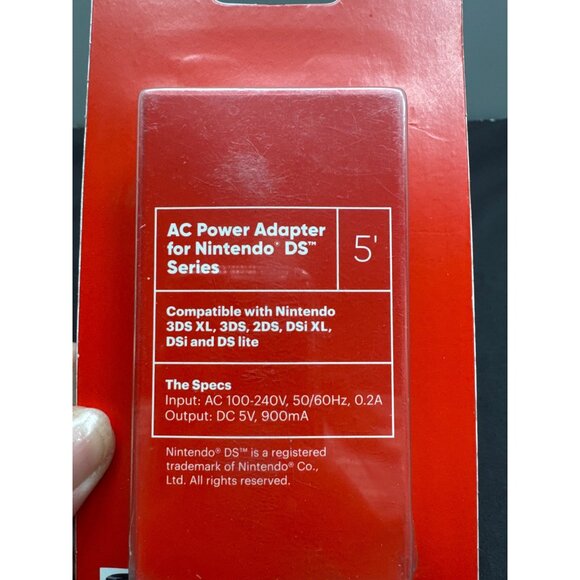 Game Onn AC Power Adapter For Nintendo DS Series 5 3DS XL 3DS 2DS DSi XL DSi DS - Picture 3 of 4